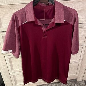Russell Athletic Maroon Polo Golf Shirt for Men